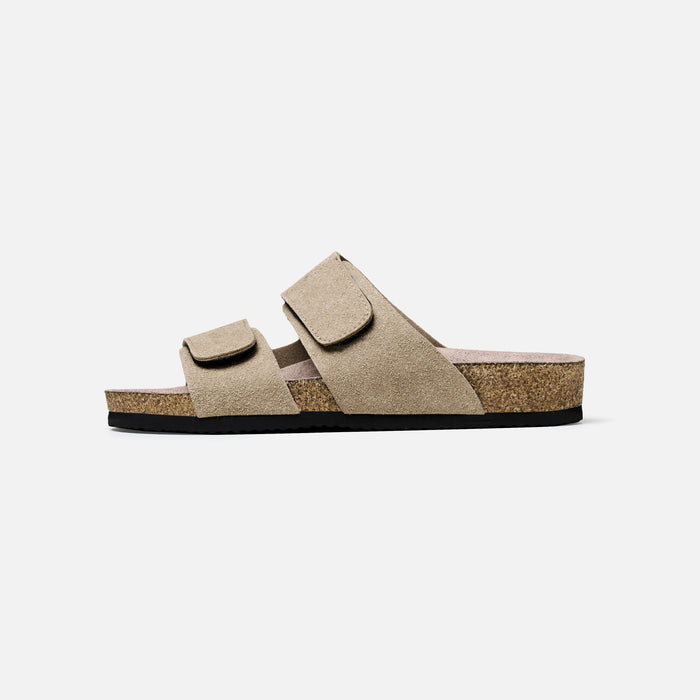 Double Strap Sandal | Stone