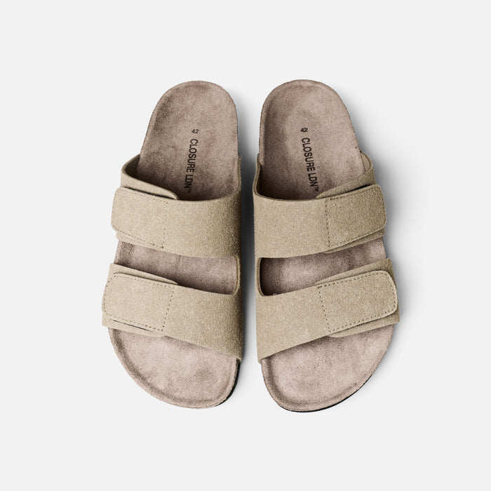 Double Strap Sandal | Stone