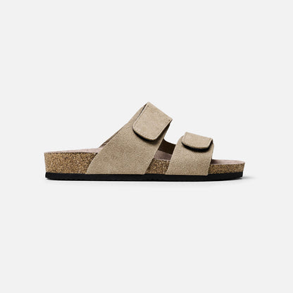Double Strap Sandal | Stone
