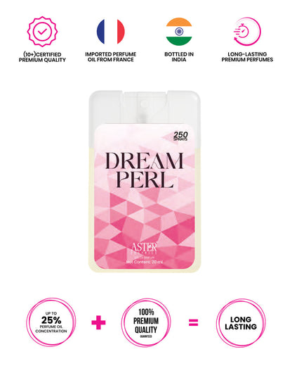 Dream Perl Pocket Perfume for Woman 20ml bottle