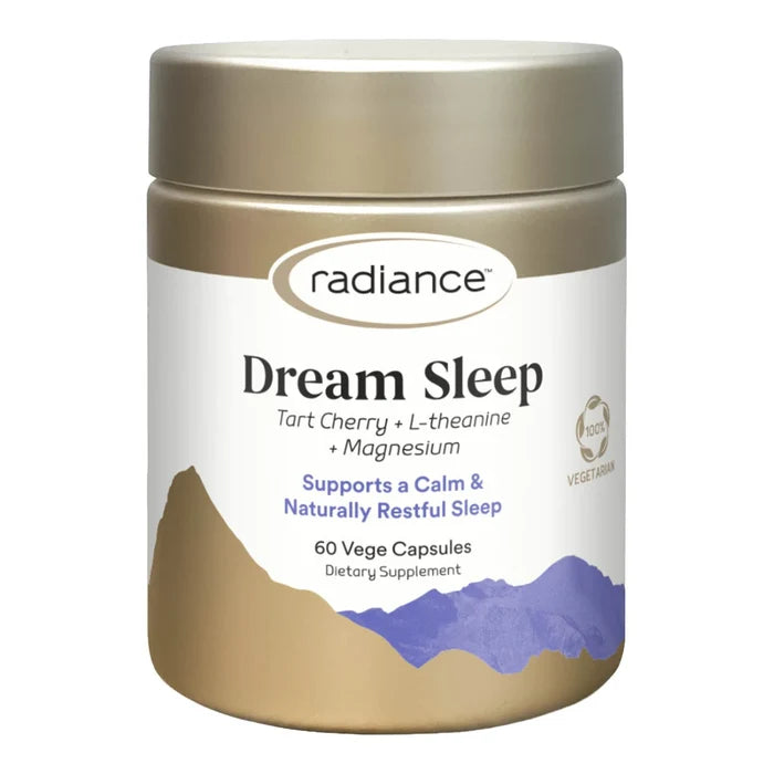 Radiance Dream Sleep supplement jar on a white background