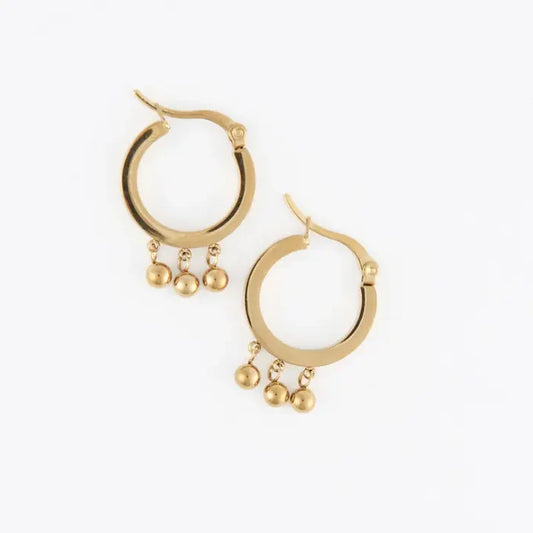 Drop Hoop Earrings
