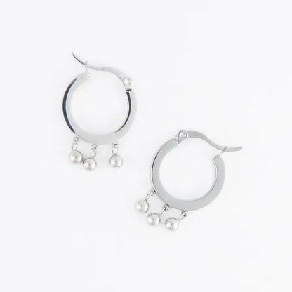 Drop Hoop Earrings