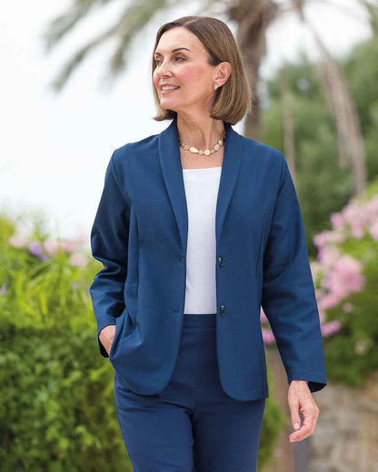Easycare Lightweight Jacket - Navy - Country Collection
