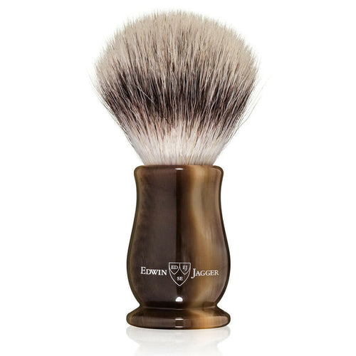Edwin Jagger Chatsworth Imitation Light Horn Synthetic Silvertip Shaving Brush