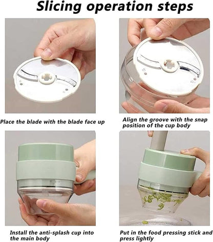 Electric Handheld Food Processor