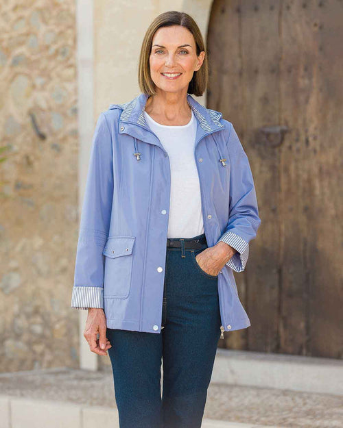 Elena Lavender Showerproof Coat - Country Collection