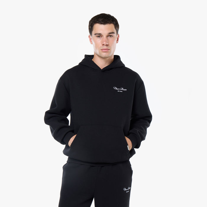 Embroidered Signature Tracksuit | Black