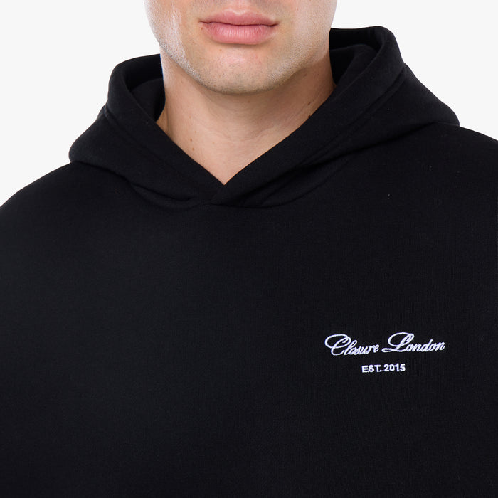 Embroidered Signature Tracksuit | Black