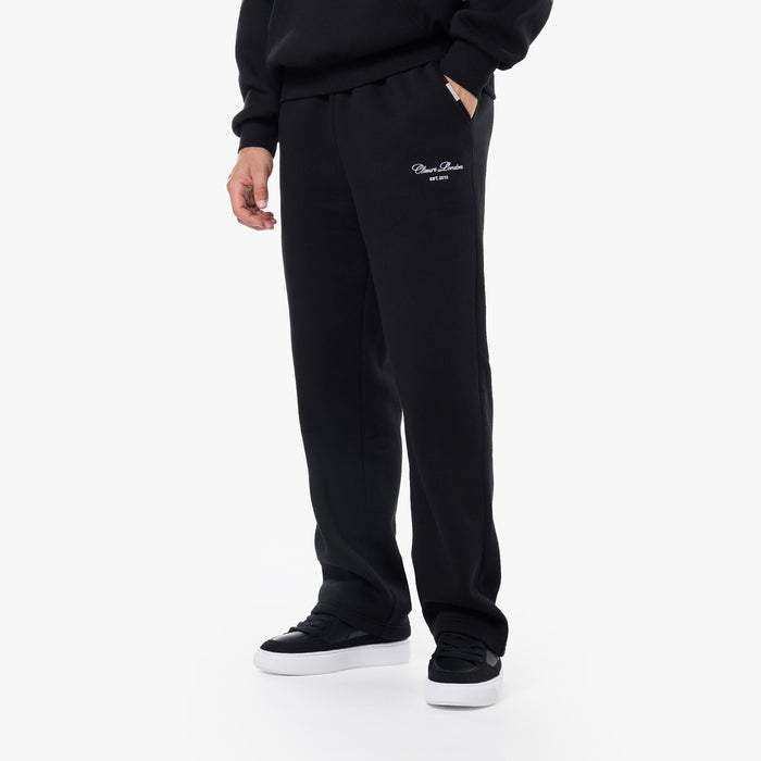 Embroidered Signature Tracksuit | Black