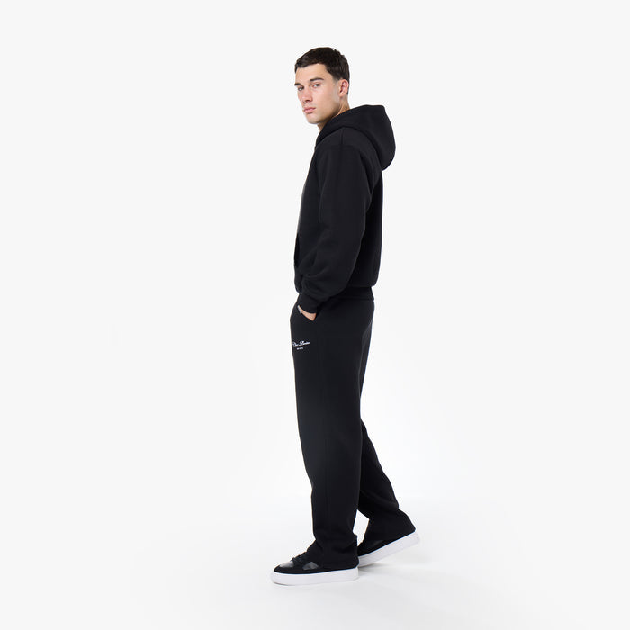 Embroidered Signature Tracksuit | Black