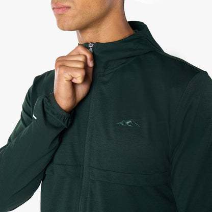 Endurance FZ Hoodie  |  Forest Green