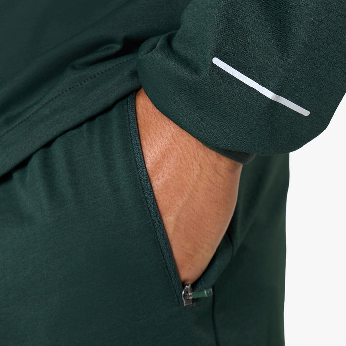 Endurance FZ Hoodie  |  Forest Green