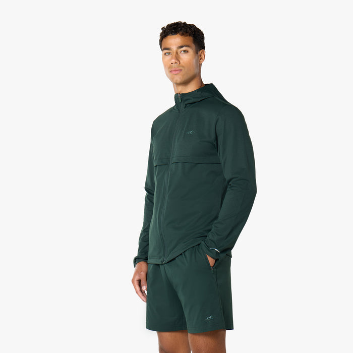 Endurance FZ Hoodie  |  Forest Green