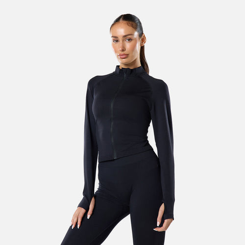 Enhance Seamless Full Zip | Black