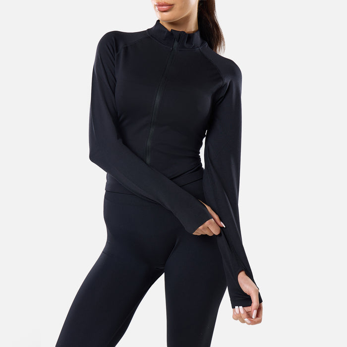 Enhance Seamless Full Zip | Black
