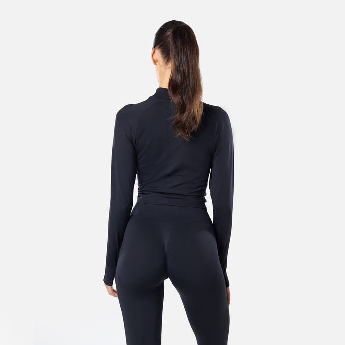 Enhance Seamless Full Zip | Black