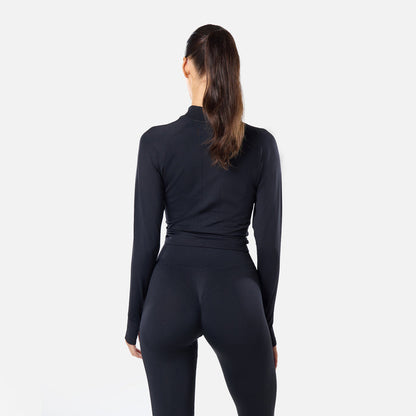 Enhance Seamless Full Zip | Black