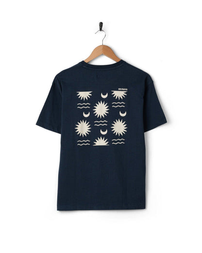Equinox Womens Oversized Short Sleeve T-Shirt in Blue
