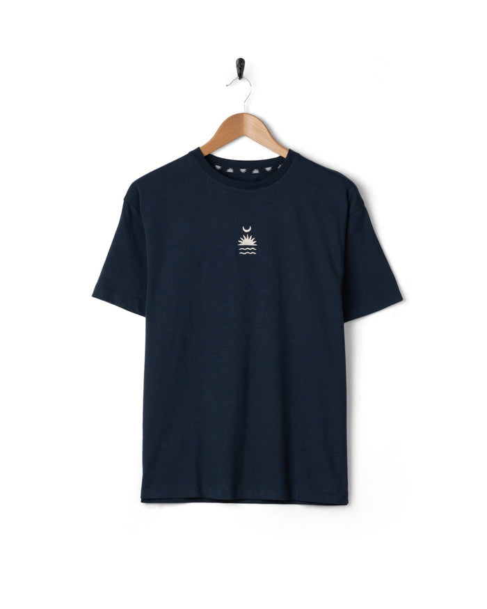 Equinox Womens Oversized Short Sleeve T-Shirt in Blue