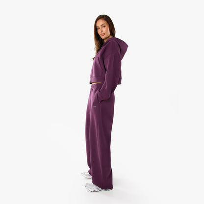 Essential Heavy Scuba Barrel Leg Jogger | Plum