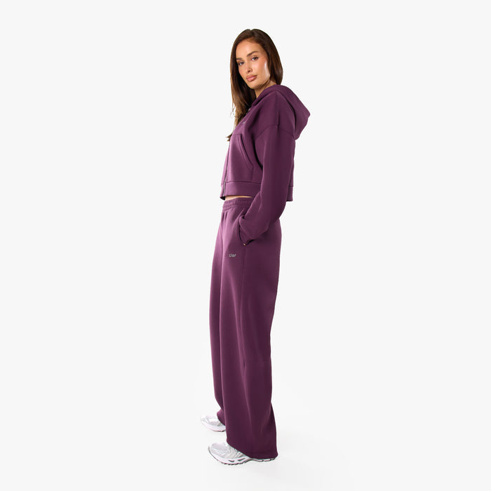 Essential Heavy Scuba Full Zip Hoodie | Plum