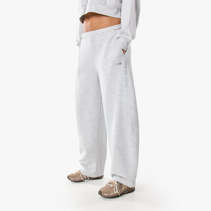 Essential Lightweight Scuba Barrel Leg Jogger | Grey Marl
