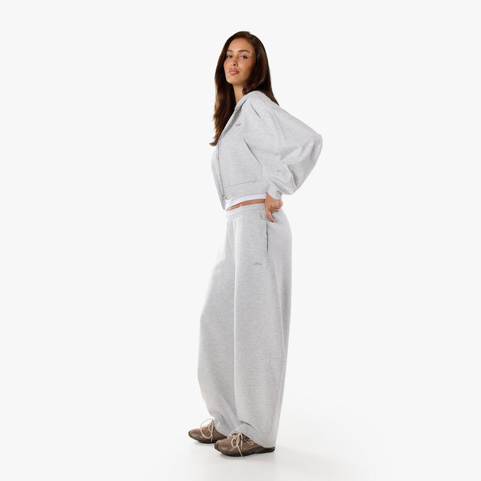Essential Lightweight Scuba Barrel Leg Jogger | Grey Marl