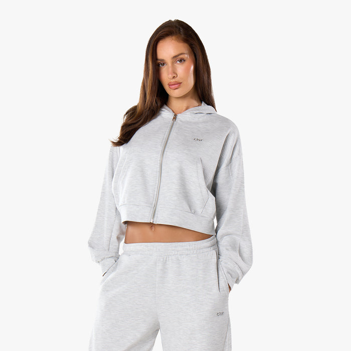 Essential Lightweight Scuba Barrel Leg Tracksuit | Grey Marl