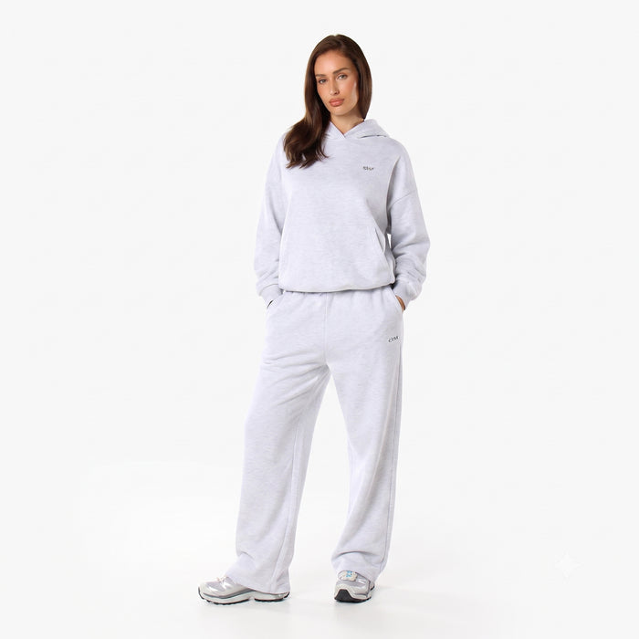 Essential Logo Hoodie | Grey Marl