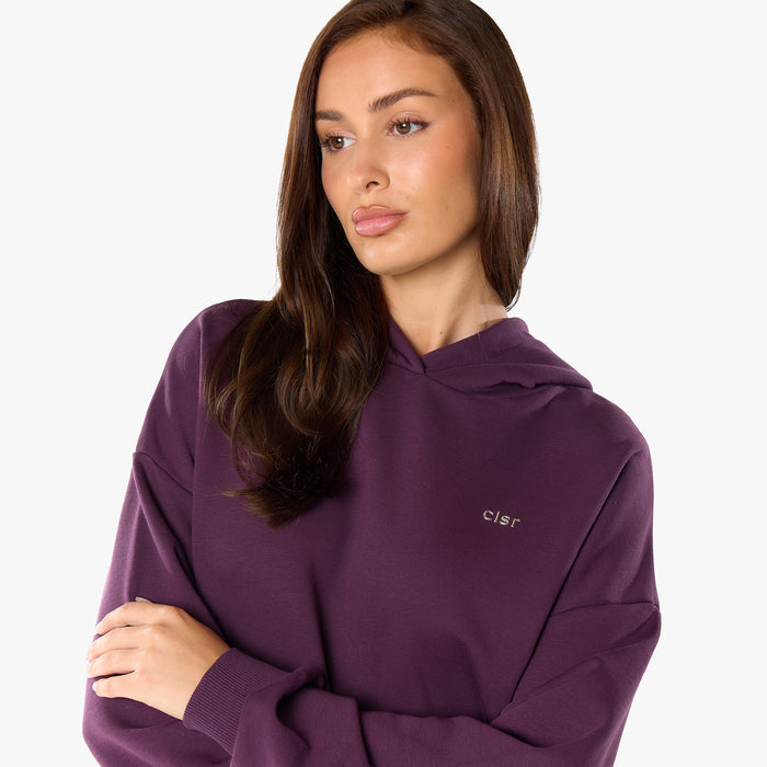 Essential Logo Hoodie | Plum