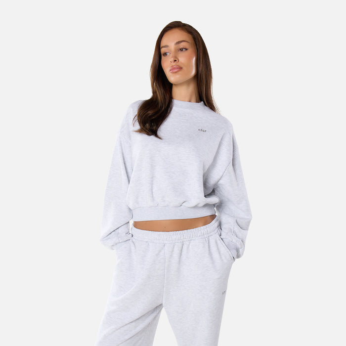 Essential Logo Sweatshirt  | Grey Marl