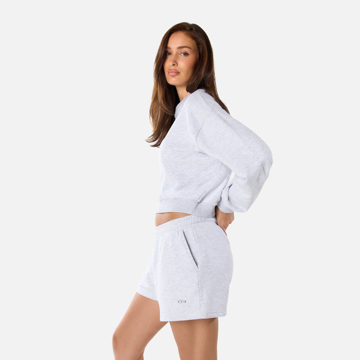 Essential Logo Sweatshirt  | Grey Marl