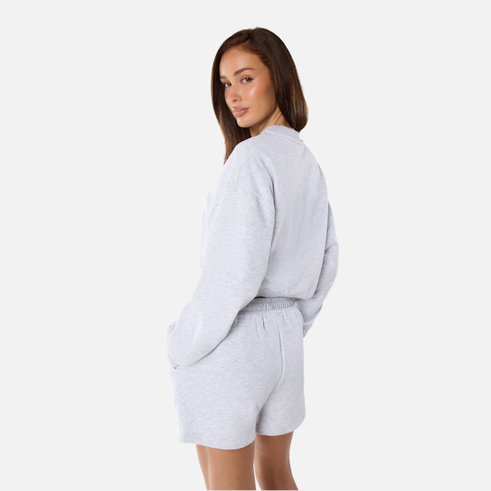 Essential Logo Sweatshirt  | Grey Marl