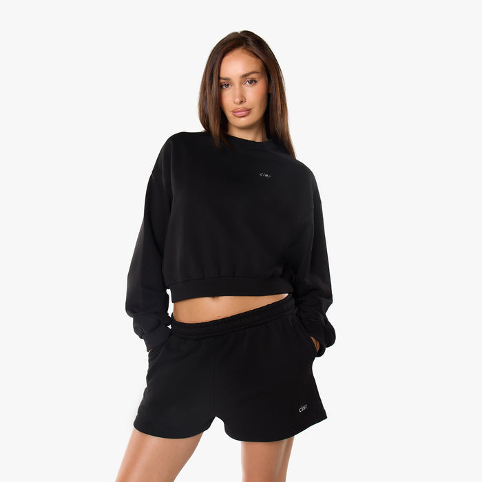 Essential Logo Sweatshirt Twinset | Black