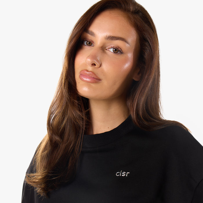 Essential Logo Sweatshirt Twinset | Black