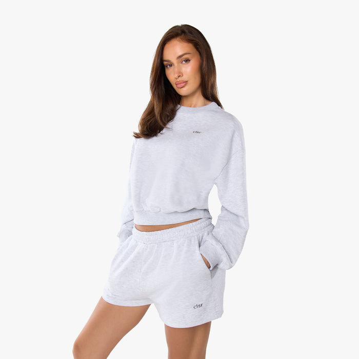 Essential Logo Sweatshirt Twinset | Grey Marl