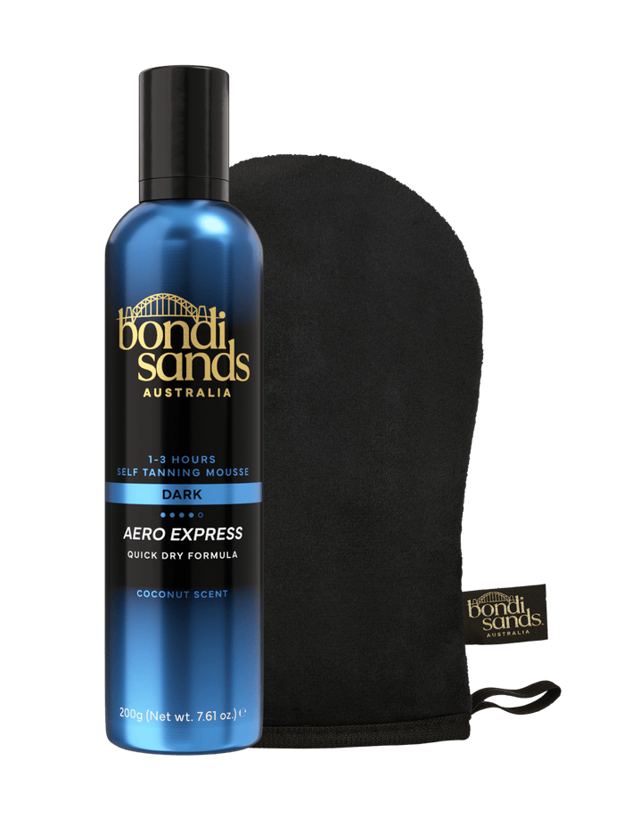 Express Aero Self Tanning Mousse & Application Mitt Bundle