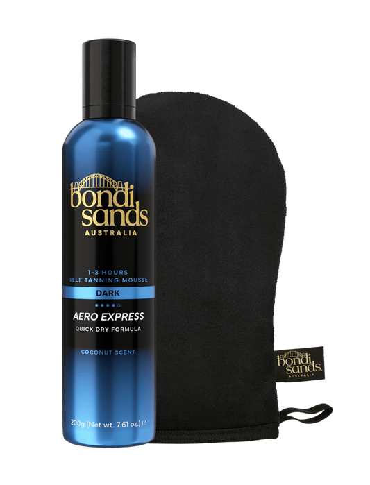 Express Aero Self Tanning Mousse & Application Mitt Bundle