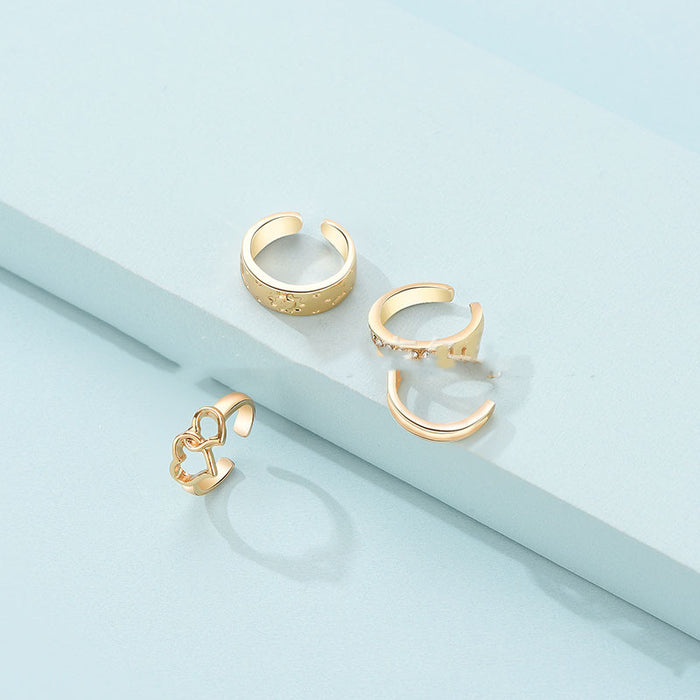 Fashion Holiday Style Beach Toe Ring 4-piece Set