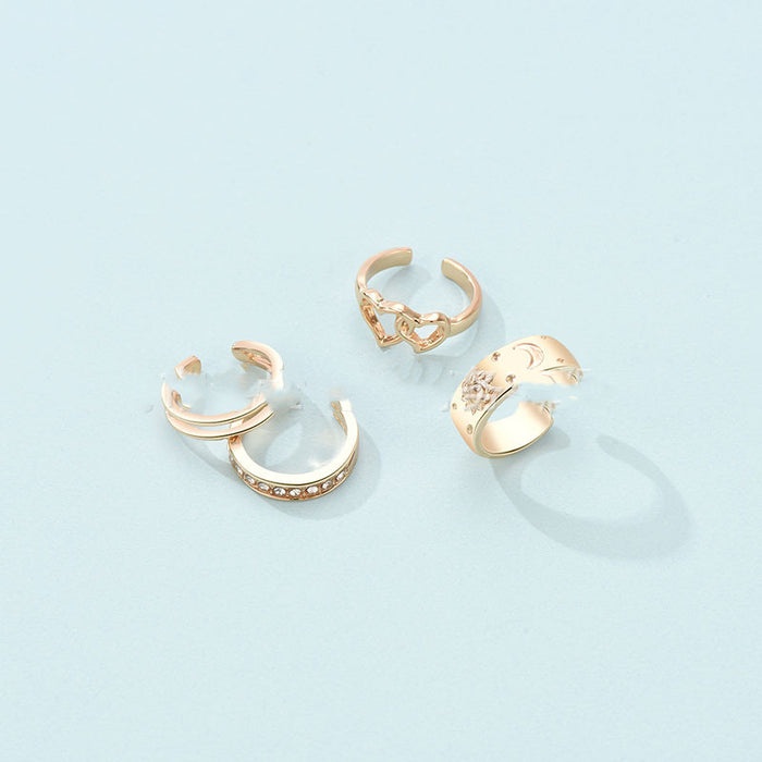 Fashion Holiday Style Beach Toe Ring 4-piece Set