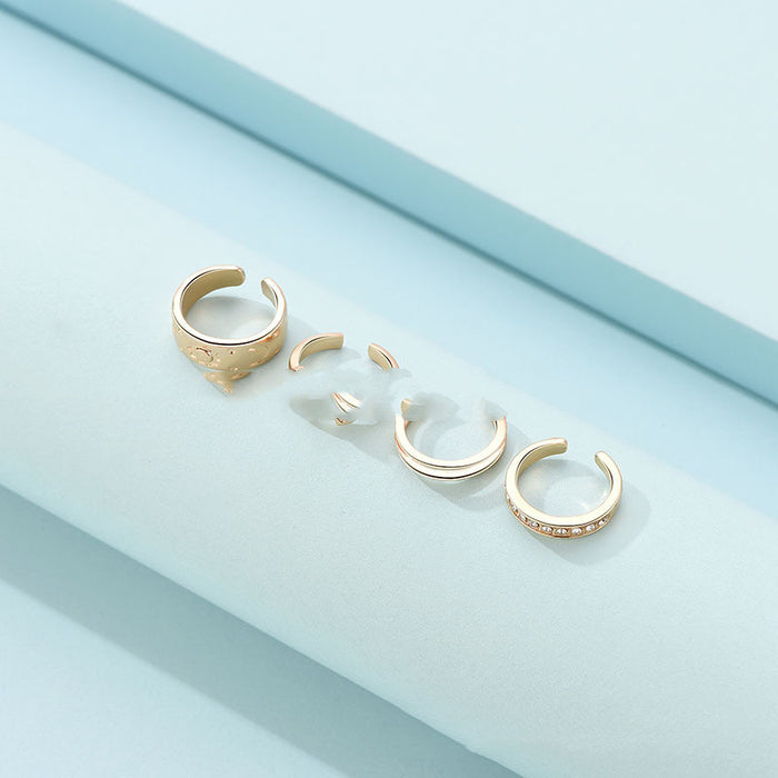 Fashion Holiday Style Beach Toe Ring 4-piece Set