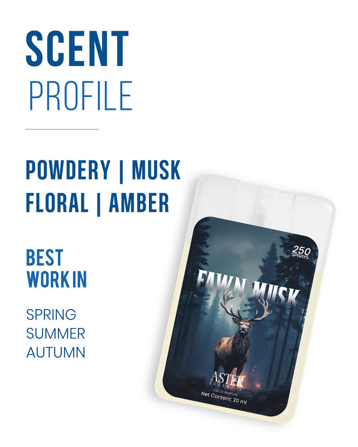 Fawn Musk pocket perfume bottle, 20ml, unisex