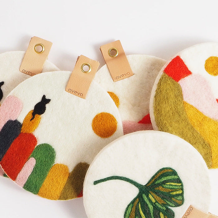 Felted Art Trivets | Aveva