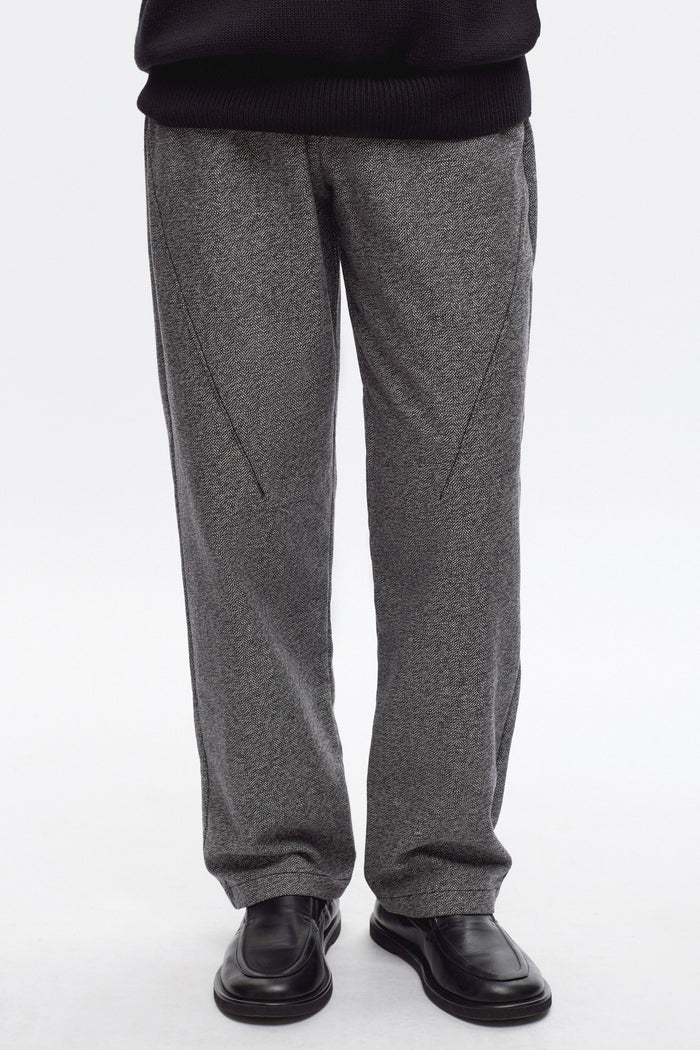 Flannel Field Pant in Black Herringbone