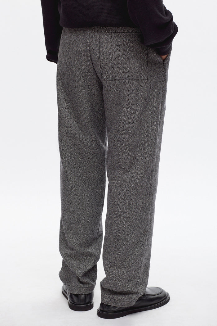 Flannel Field Pant in Black Herringbone