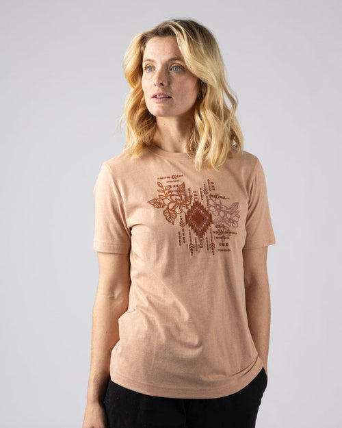 Flow Womens Short Sleeve T-Shirt in Orange