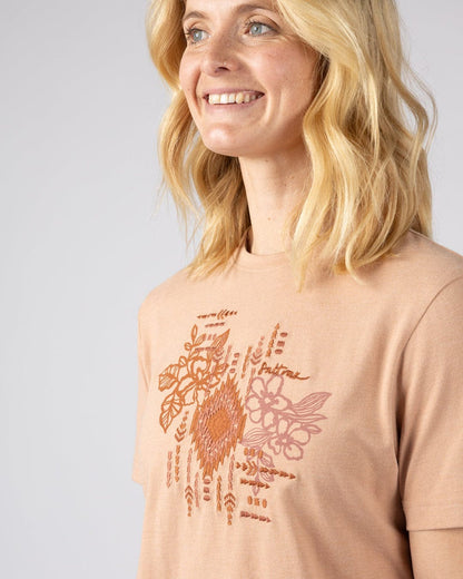 Flow Womens Short Sleeve T-Shirt in Orange