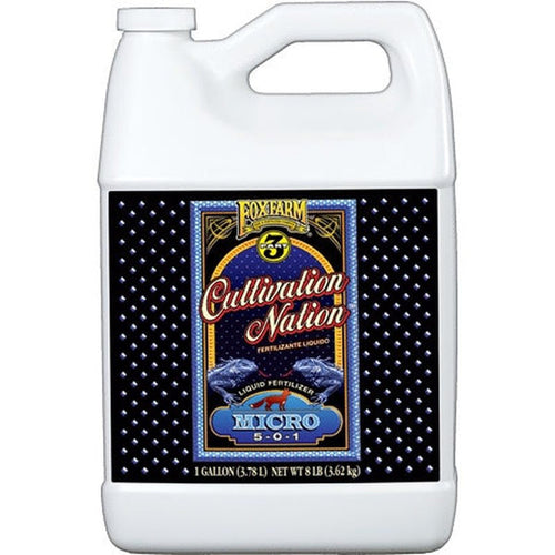 FoxFarm Cultivation Nation Micro 5-0-1 Liquid Micronutrient Supplement 1 Gallon
