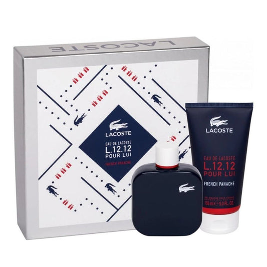French Panache by Lacoste for Men 3.4 oz EDT 2pc Gift Set